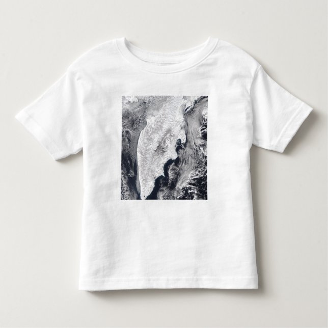 Camiseta Infantil Península de Kamchatka, Rússia Oriental (Frente)