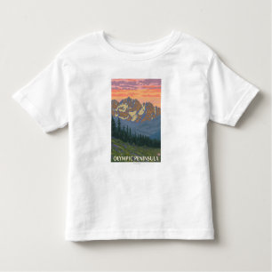 Camiseta Infantil Península olímpica, flores de WashingtonSpring
