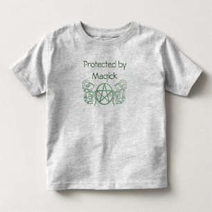 Camiseta Infantil Pentágono verde com flores