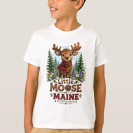 Camiseta Infantil Pequeno Alce de Fryeburg Maine