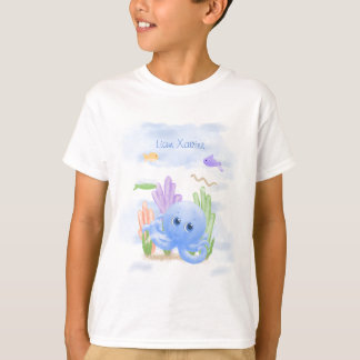 Camiseta Infantil Pequeno Polvo Azul