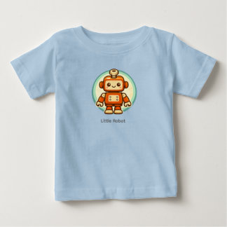 Camiseta Infantil Pequeno Robô Fofo Retro Kawaii
