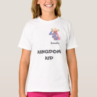 Camiseta Infantil Personalizada Cowgirl Kingdom Ki