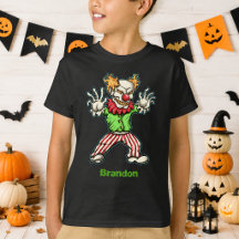 Camiseta Infantil Personalizada do Palhaço Assusta