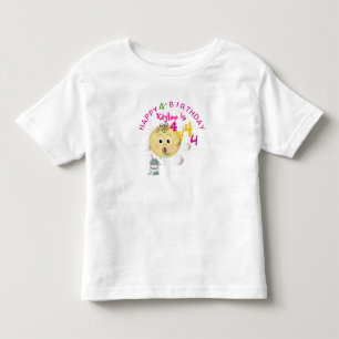 Camiseta Infantil PERSONALIZAR Bocas Bons Felizes Aniversário para 