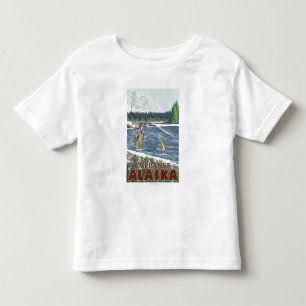 Camiseta Infantil Pescador da mosca - Fairbanks, Alaska