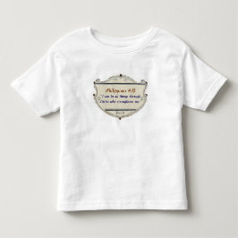Camiseta Infantil Philippians 4:13 Shield