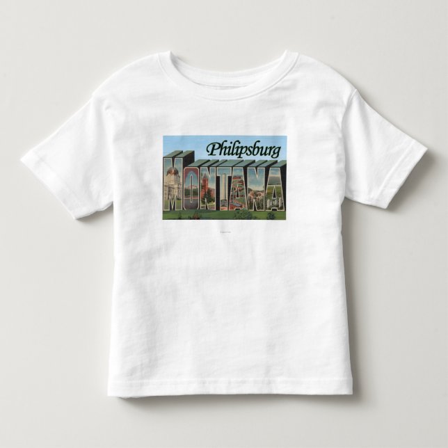 Camiseta Infantil Philipsburg, Montana (Frente)