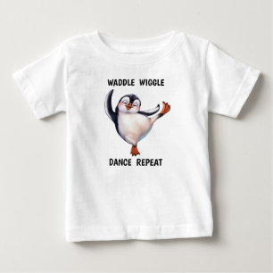 Camiseta Infantil Pinguim Dançante