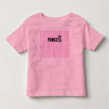 Camiseta Infantil Pink Princess com Coroa | Fofa 
