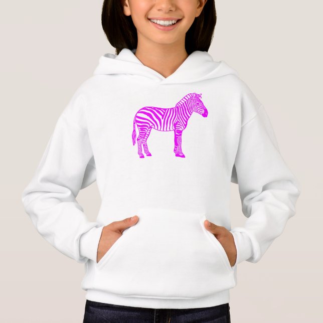 Camiseta Infantil Pink Zebra – Blusa Listrada de A (Frente)