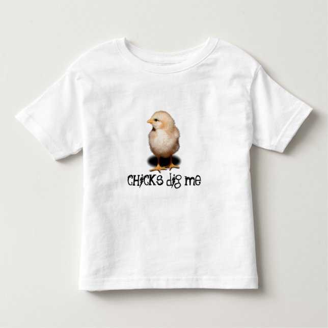Camiseta Infantil Pintinhos me escavam (Frente)