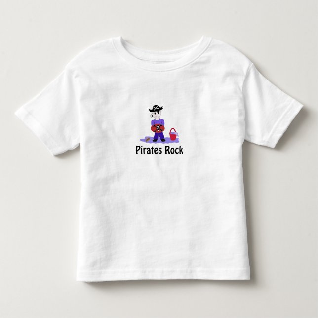 Camiseta Infantil Pirates Rock (Frente)