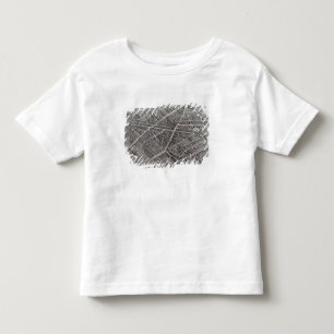 Camiseta Infantil Plano de Paris, conhecido como 'o Plano de Turgot'