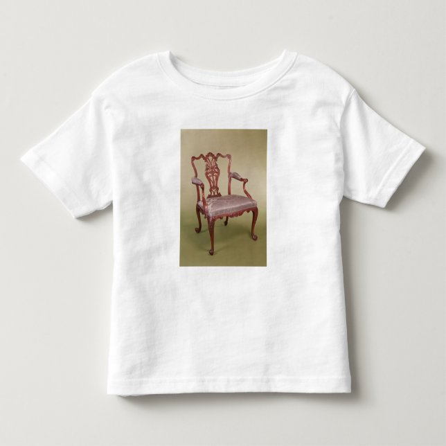 Camiseta Infantil Poltrona por Thomas Chippendale, c.1760 (Frente)