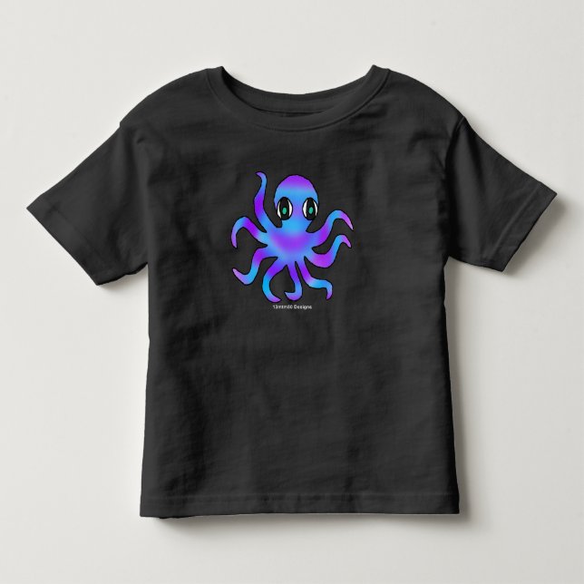 Camiseta Infantil - Polvo Violeta Azul (v) (Frente)