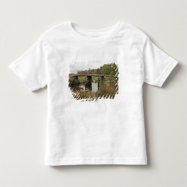 Camiseta Infantil Ponte da válvula no parque nacional de Dartmoor (Frente)