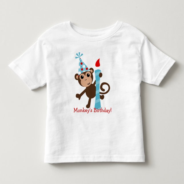 Camiseta Infantil Pontos macacos (Frente)