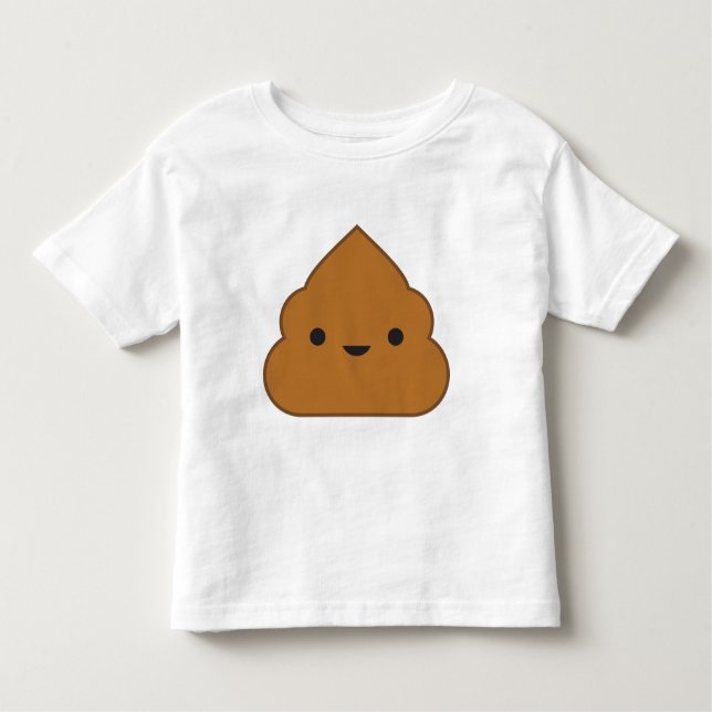 Camiseta Infantil Poop Kawaii (Frente)