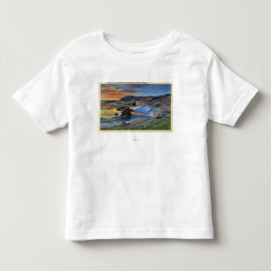 Camiseta Infantil Por do sol no cabo San Sabastian em Oregon