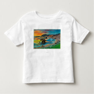 Camiseta Infantil Por do sol no cabo San SebastianCoast