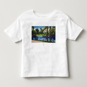 Camiseta Infantil Portland, cena do parque de OregonLaurelhurst