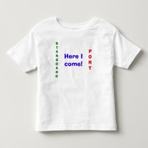 Camiseta Infantil PORTO, STARBOARD, aqui eu venho! - Personalizado
