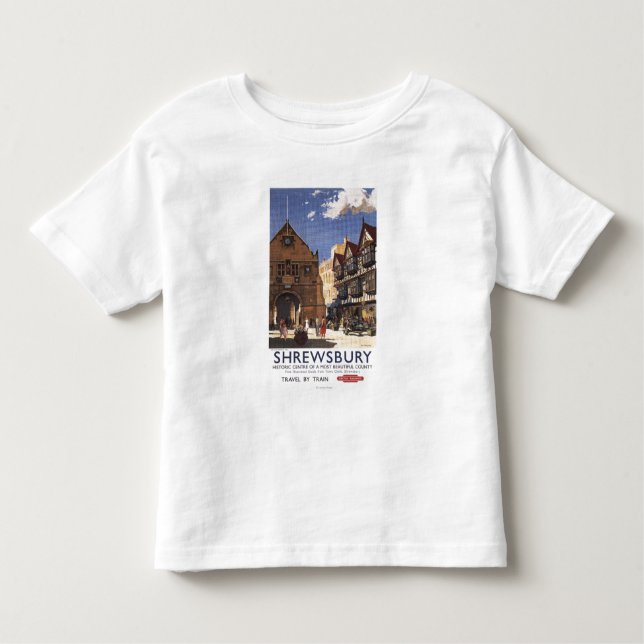 Camiseta Infantil Poster britânico das estradas de ferro da opinião (Frente)