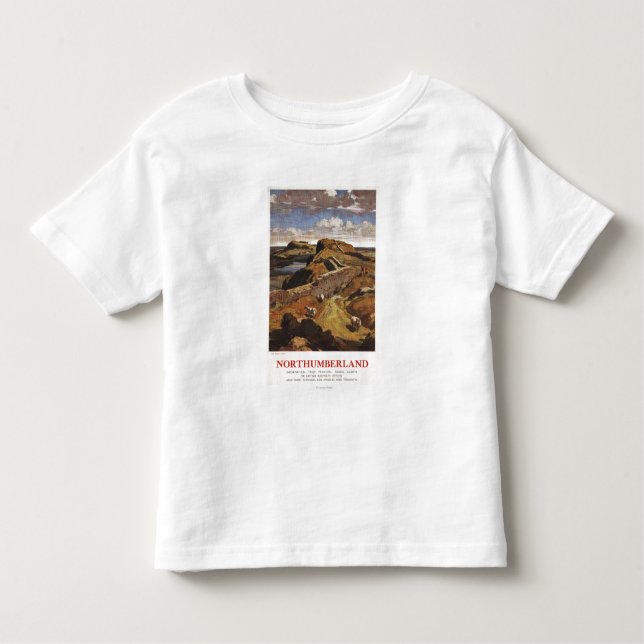 Camiseta Infantil Poster de British Rail da parede e dos carneiros (Frente)