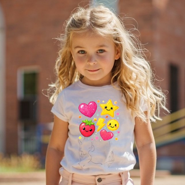 Camiseta Infantil Power Pals™ Icon Mix – Estrelas  (Criador carregado)