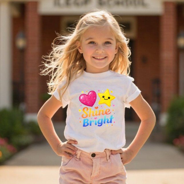 Camiseta infantil Power Pals™ Shine Bright – Estil (Criador carregado)
