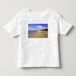 Camiseta Infantil praia Baie Longue Long Bay, St. Martin,