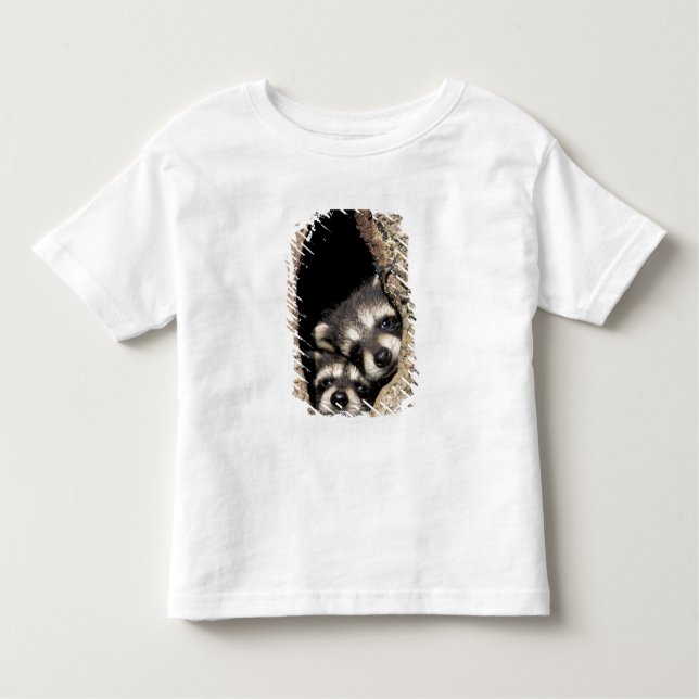 Camiseta Infantil Pratos-bebê na cavidade da árvore (Frente)