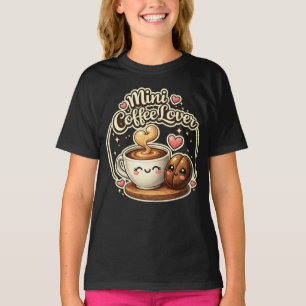 Camiseta Infantil Presente de Café Meninas Fofas A