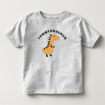 Camiseta Infantil Presente Dinossauro Fofa Com Nom