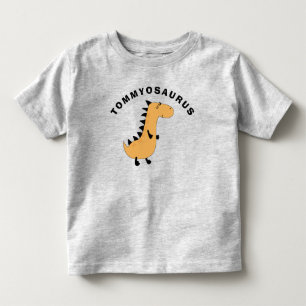 Camiseta Infantil Presente Dinossauro Fofa Com Nom
