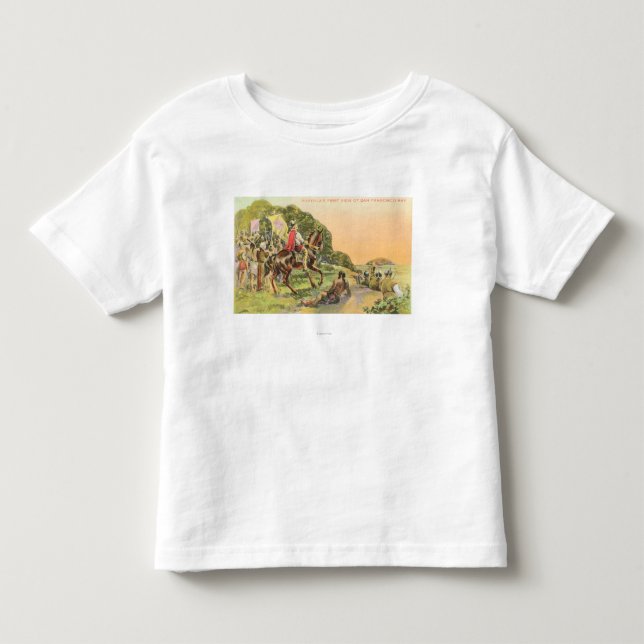 Camiseta Infantil Primeiro Vista do capitão Portola (Frente)
