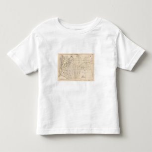 Camiseta Infantil Providência do leste Rhode - mapa da ilha