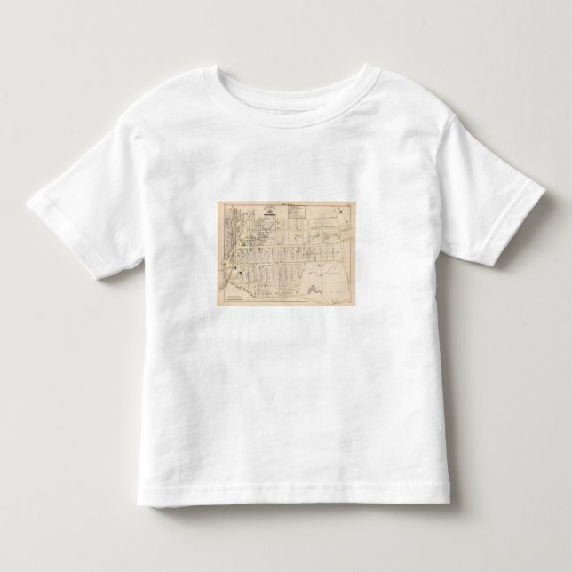 Camiseta Infantil Providência do leste Rhode - mapa da ilha (Frente)