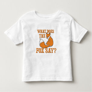 Camiseta Infantil Que o Fox diz?
