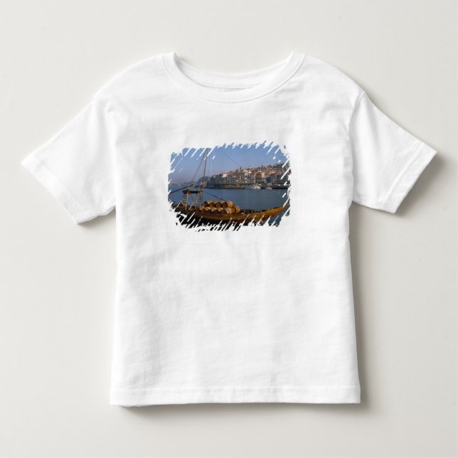 Camiseta Infantil Rabelo Boats, Porto, Portugal (Frente)