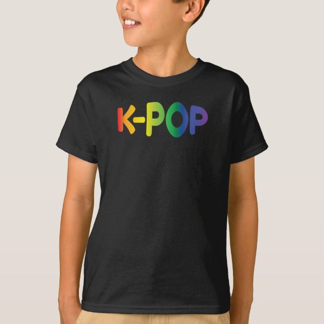 Camiseta Infantil Rainbow K-Pop Ver 2 (Frente)