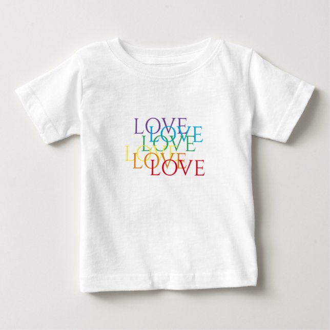 Camiseta Infantil RAINBOW LOVE Baby (Frente)