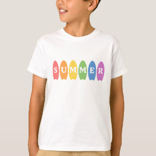 Camiseta Infantil Rainbow Summer Surfboard