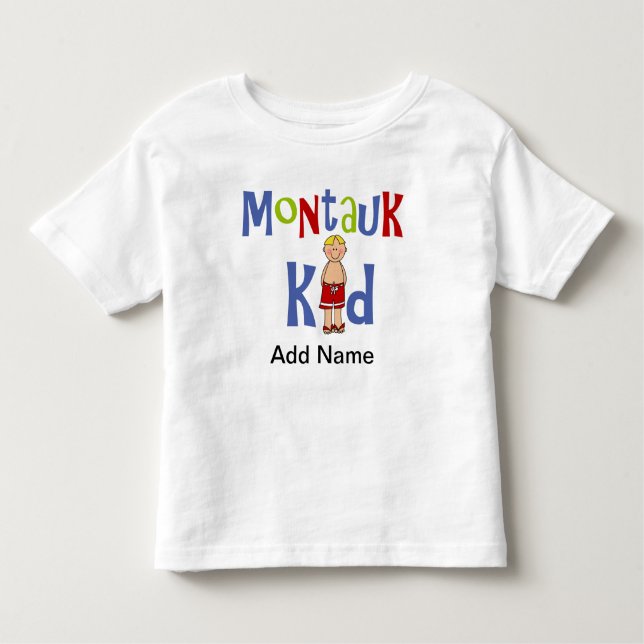 Camiseta Infantil Rapazes Montauk Kids (Frente)