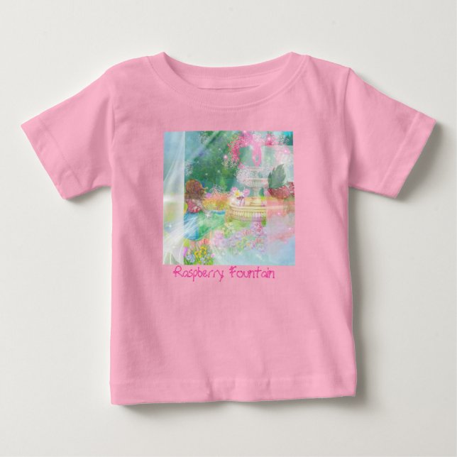 Camiseta infantil Raspberry Fountain (Frente)