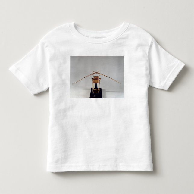 Camiseta Infantil Reconstrução modelo do design de da Vinci (Frente)