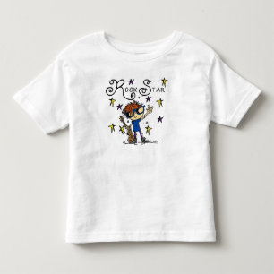 Camiseta Infantil Red Boy Rock Star