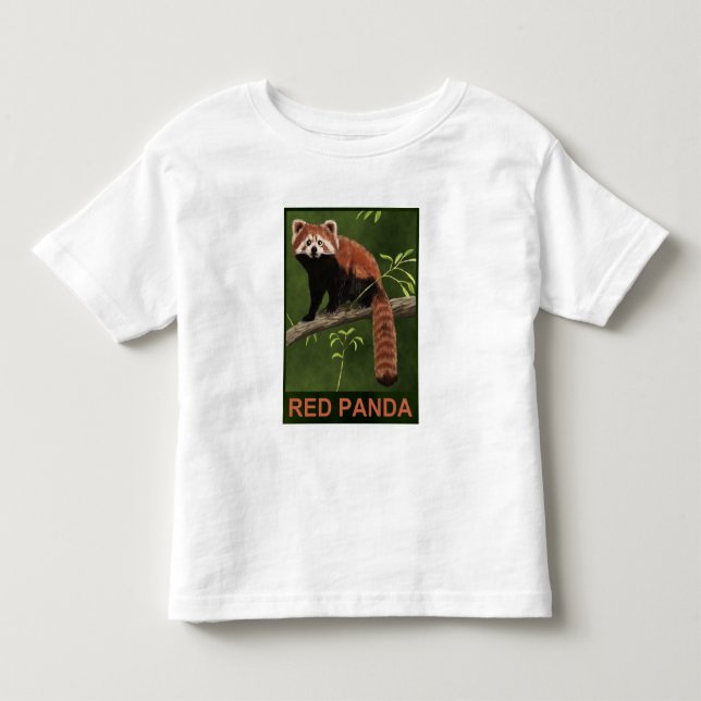 Camiseta Infantil Red Panda (Frente)