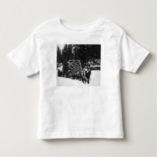 Camiseta Infantil Registros que estão sendo transportados em um